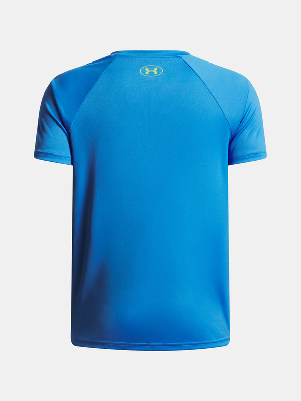 Under Armour Deška majica Under Armour UA Tech Split Wordmark SS-BLU