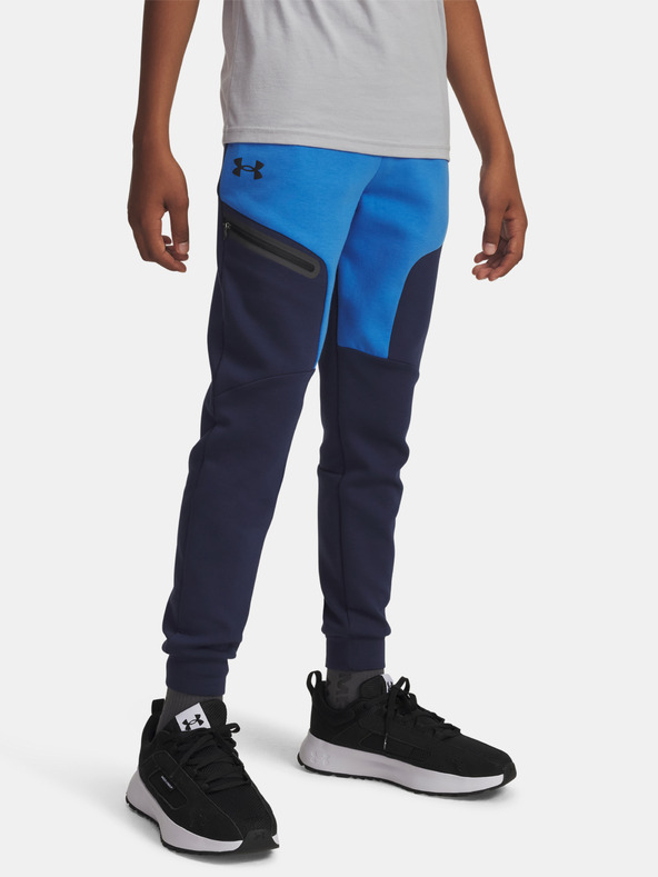 Under Armour Deške spodnji del trenirke Under Armour UA B Unstoppable Flc Jogger-BLU