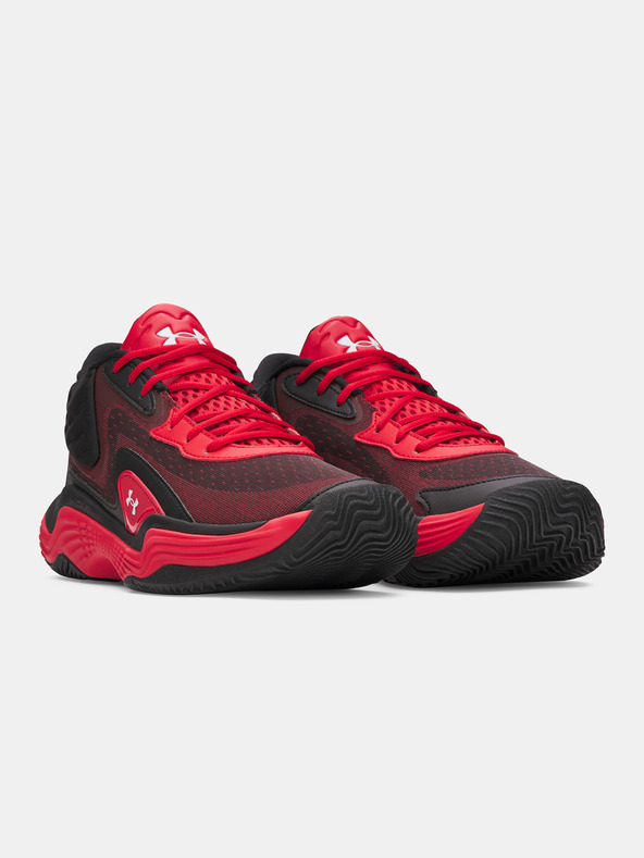Under Armour Unisex čevlji Under Armour UA Spawn 7 Mid-RED