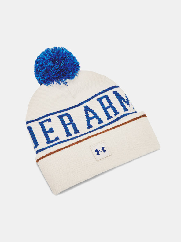 Under Armour Moška kapa  Under Armour M Halftime Pom Beanie-WHT