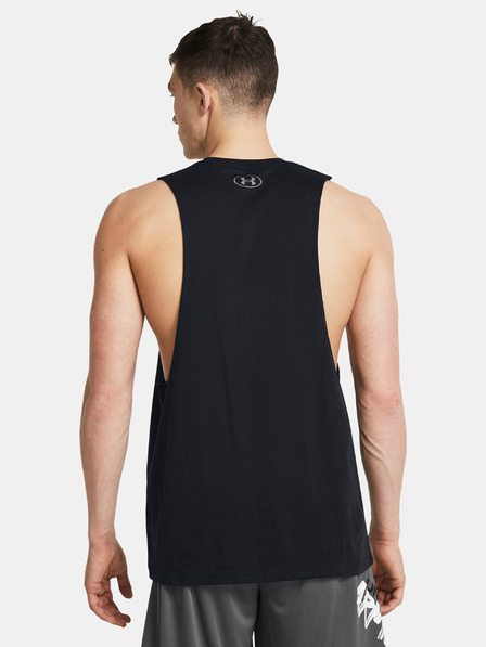 Under Armour Moška majica brez rokavov Under Armour UA LEFT CHEST CUT OFF TANK-BLK