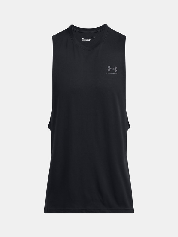 Under Armour Moška majica brez rokavov Under Armour UA LEFT CHEST CUT OFF TANK-BLK