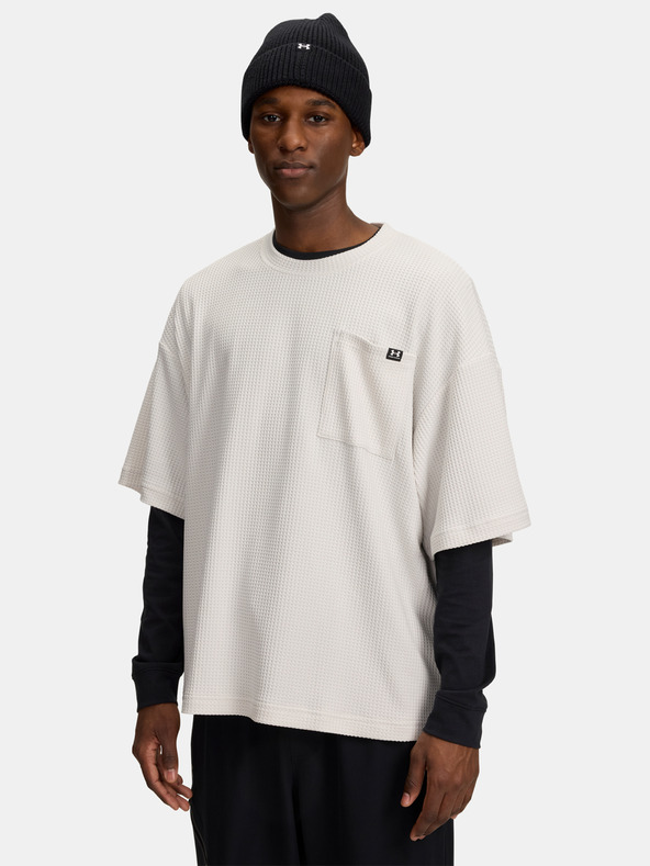 Under Armour Moška majica Under Armour UA Rival Waffle Crew-WHT
