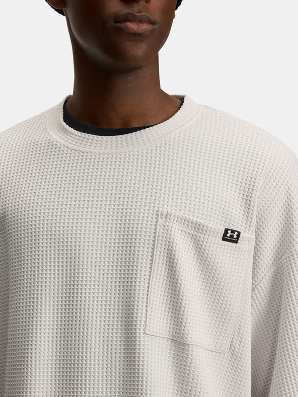 Under Armour Moška majica Under Armour UA Rival Waffle Crew-WHT