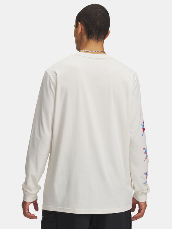 Under Armour Moška majica Under Armour UA 60/40S STACKED STARS LS-BRN