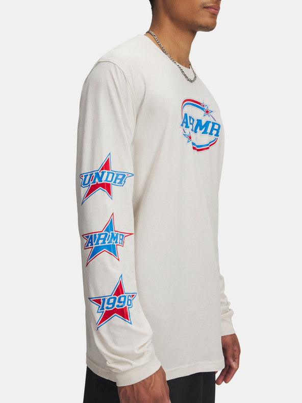 Under Armour Moška majica Under Armour UA 60/40S STACKED STARS LS-BRN