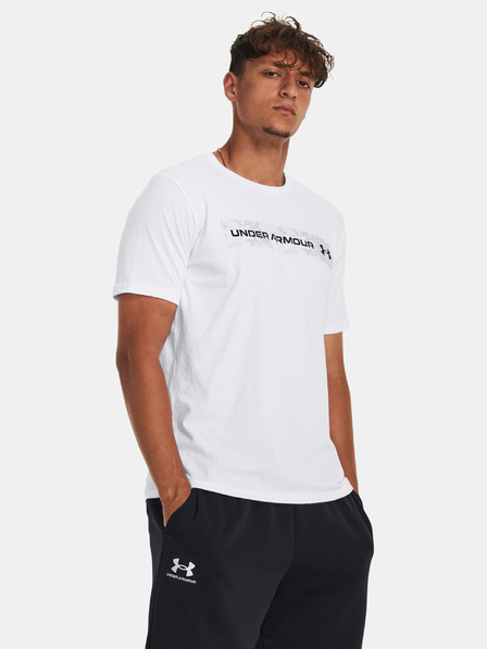 Under Armour Moška majica Under Armour UA CAMO CHEST STRIPE SS-WHT