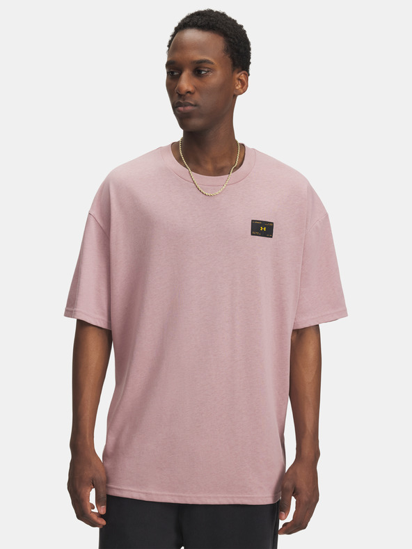 Under Armour Moška majica Under Armour UA HWT WOVEN LABEL SS-PNK