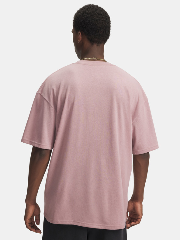 Under Armour Moška majica Under Armour UA HWT WOVEN LABEL SS-PNK