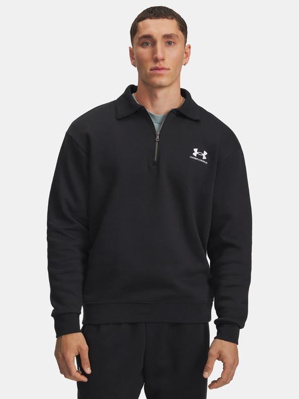 Under Armour Moška jakna Under Armour UA Icon Flc Collar 1/4 Zip-BLK