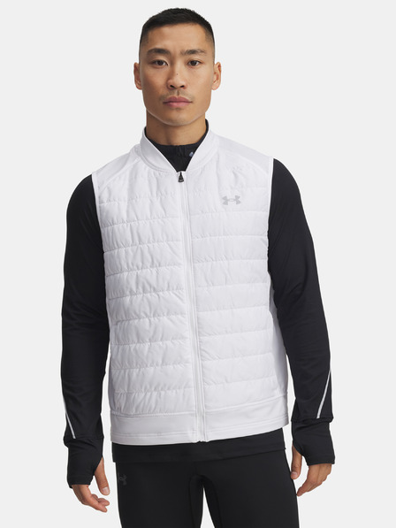 Under Armour Moški jopič Under Armour UA Launch Insulated Vest-WHT