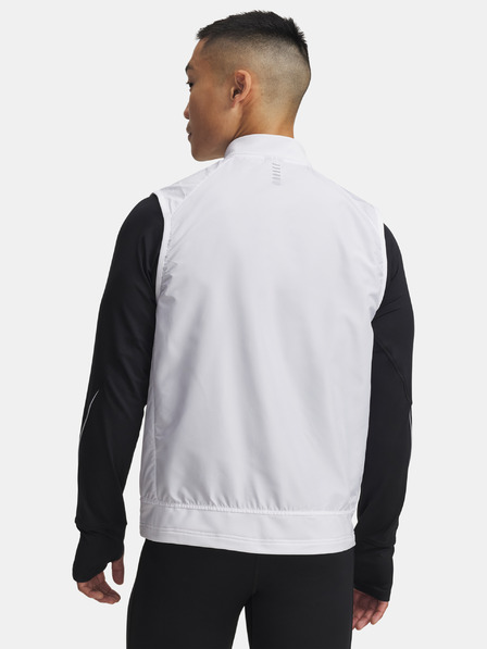 Under Armour Moški jopič Under Armour UA Launch Insulated Vest-WHT