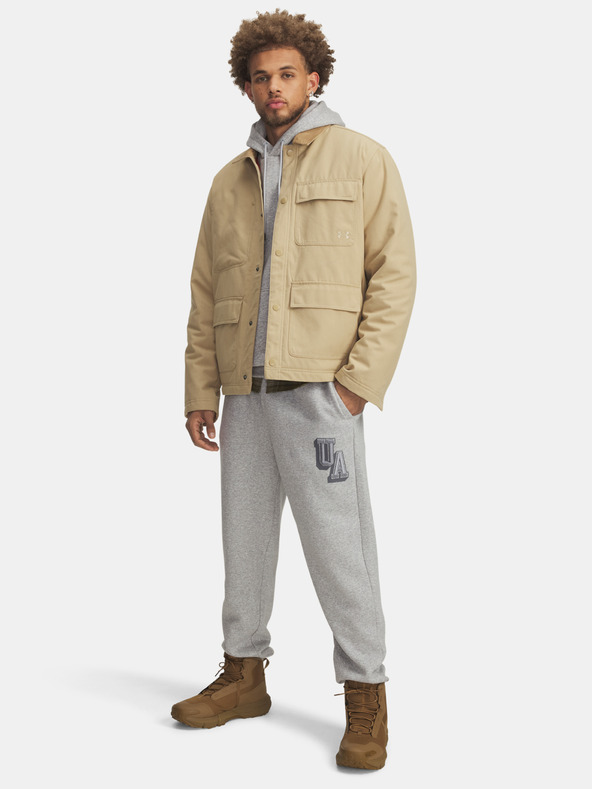 Under Armour Moške spodnji del trenirke Under Armour UA Icon Flc Graphic Jgr-GRY