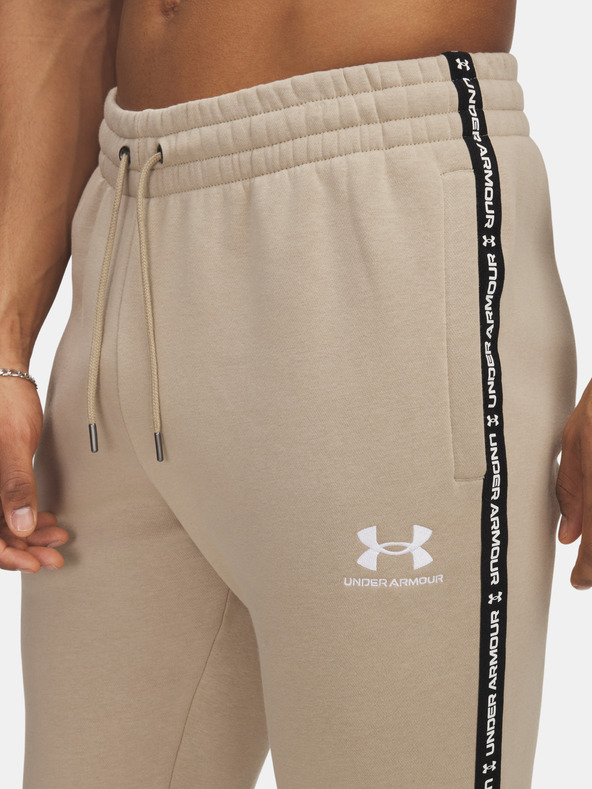 Under Armour Moške spodnji del trenirke Under Armour UA Icon Fleece Jgr Taping-BRN
