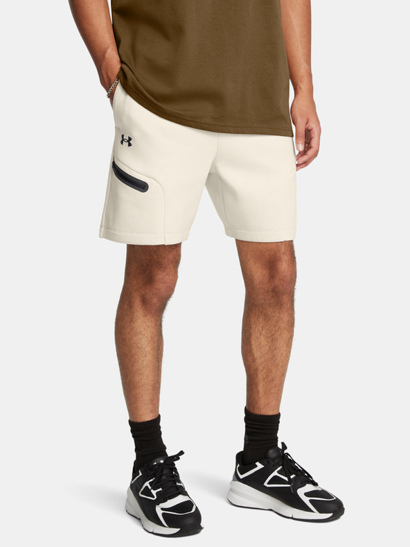 Under Armour Moške kratke hlače Under Armour UA Unstoppable Flc Shorts-WHT