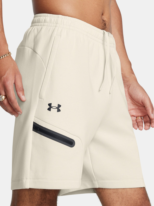 Under Armour Moške kratke hlače Under Armour UA Unstoppable Flc Shorts-WHT