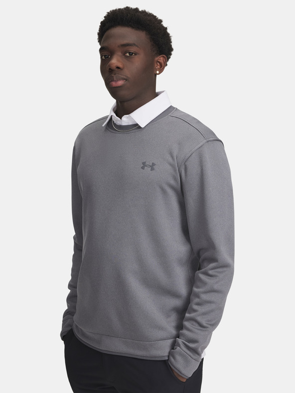 Under Armour Moški pulover Under Armour UA M Sweater Fleece Crew-GRY