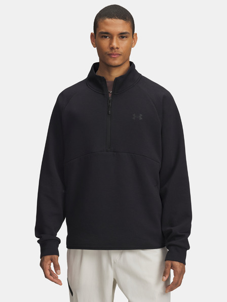 Under Armour Moški pulover Under Armour UA Unstoppable Flc Half Zip-BLK