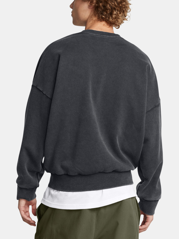Under Armour Moški pulover  Under Armour UA Icon HWT Flc Wash OS Crew-BLK