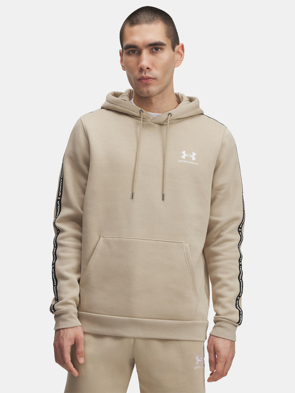 Under Armour Moški pulover Under Armour UA Icon Fleece HD Taping-BRN