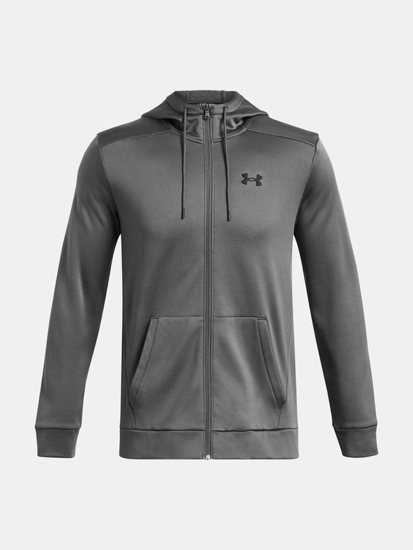 Under Armour Moški pulover  Under Armour UA Armour Fleece FZ Hoodie-GRY