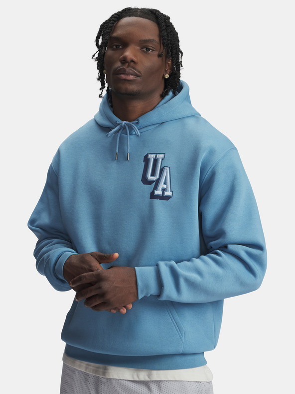 Under Armour Moški pulover Under Armour UA Icon Flc Graphic Top-BLU