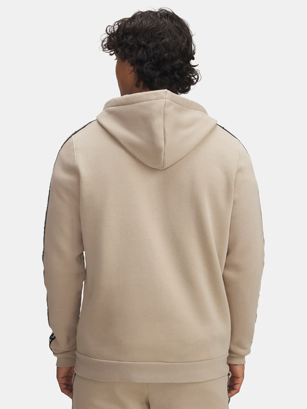 Under Armour Moški pulover Under Armour UA Icon Fleece FZ Taping-BRN