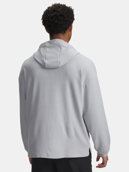 Under Armour Moški pulover Under Armour UA Rival Waffle Hoodie-GRY