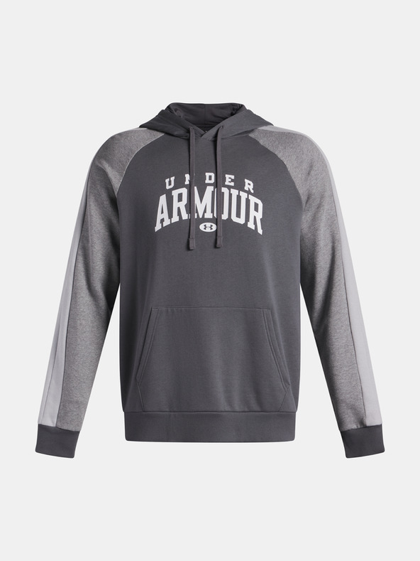 Under Armour Moški pulover Under Armour UA Rival Flc CB Hood-GRY