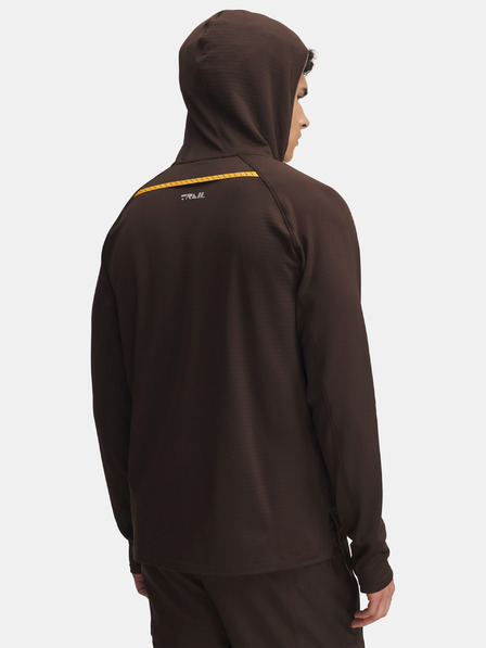 Under Armour Moški pulover Under Armour UA TRAIL RUN HOODIE-BRN