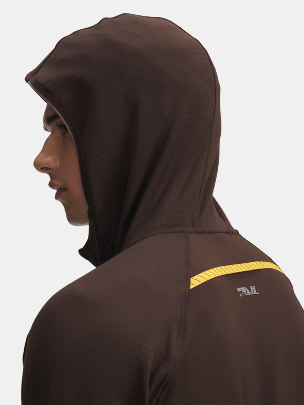Under Armour Moški pulover Under Armour UA TRAIL RUN HOODIE-BRN