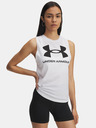 Under Armour Ženska majica brez rokavov Under Armour UA Logo Tank-WHT