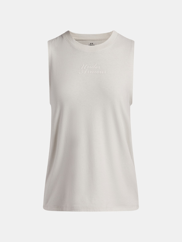 Under Armour Ženska majica brez rokavov Under Armour UA Varsity Tank-WHT