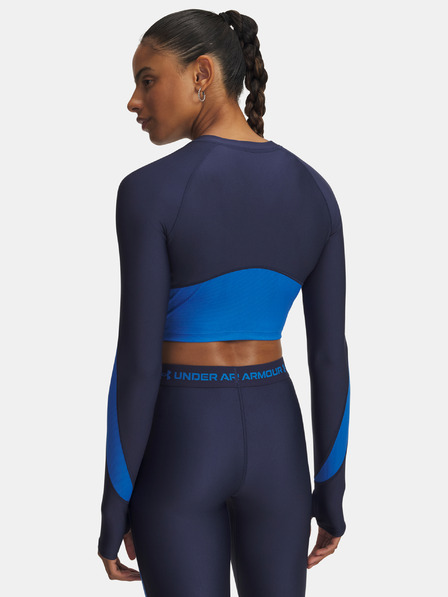 Under Armour Ženska majica Under Armour UA HG Rib 1/4 Zip-BLU