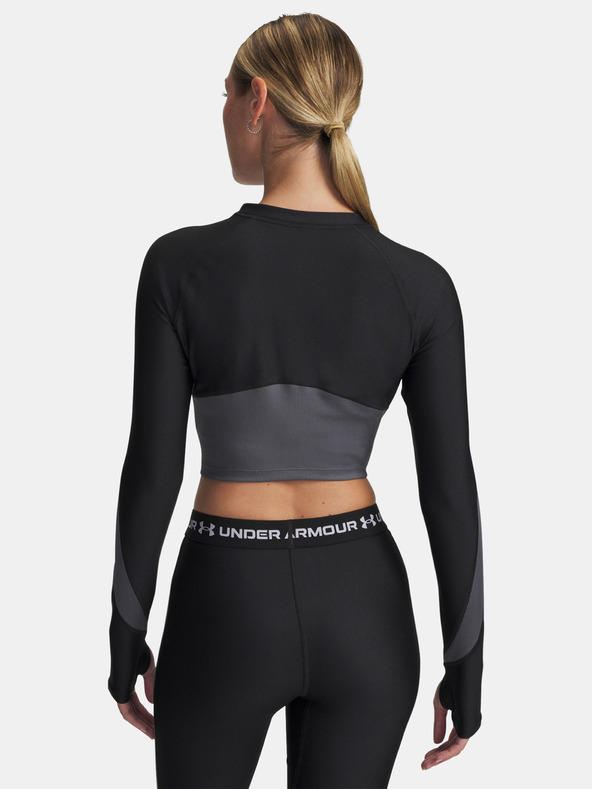 Under Armour Ženska majica Under Armour UA HG Rib 1/4 Zip-BLK