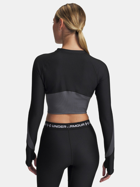 Under Armour Ženska majica Under Armour UA HG Rib 1/4 Zip-BLK