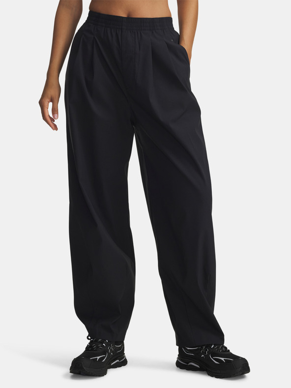 Under Armour Ženske športne hlače Under Armour UA Unstoppable Wvn Pleat Pt-BLK
