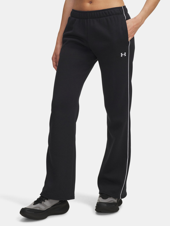 Under Armour Ženske športne hlače Under Armour UA Rival Flc Piped Pant-BLK