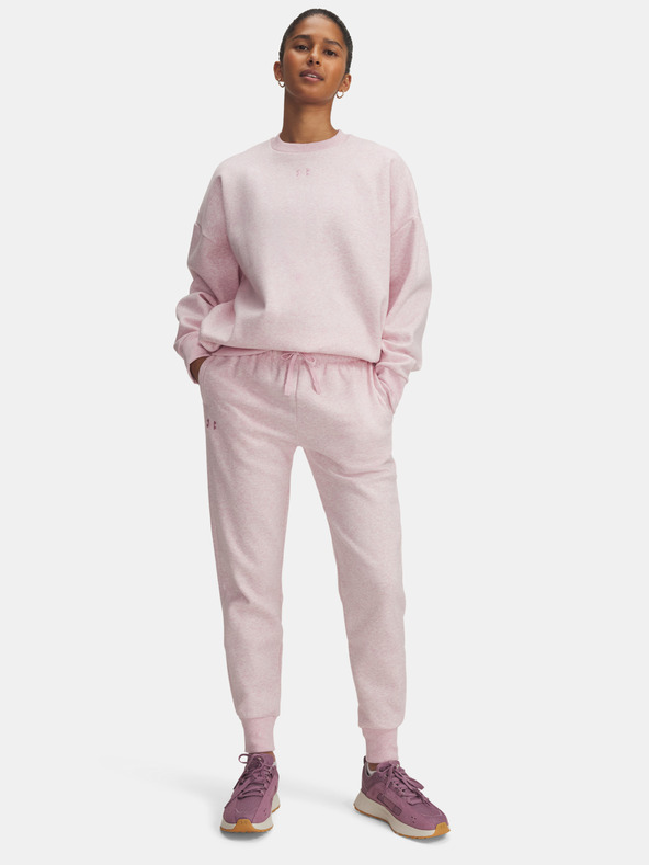 Under Armour Ženske spodnji del trenirke Under Armour UA Rival Fleece Jogger-PNK