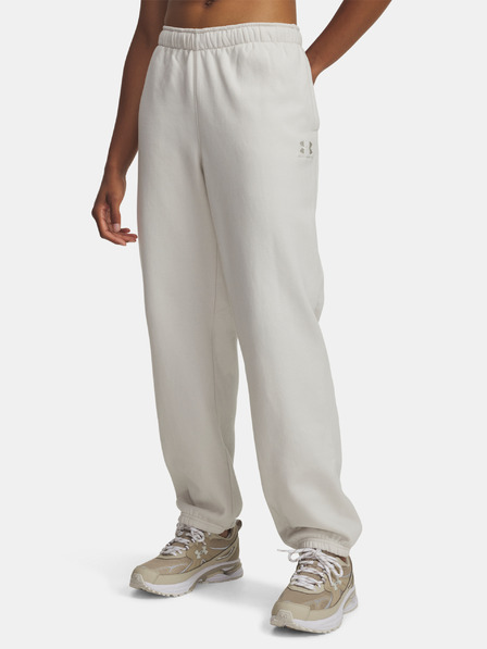 Under Armour Ženske spodnji del trenirke Under Armour UA Icon Vida Flc Jogger-WHT