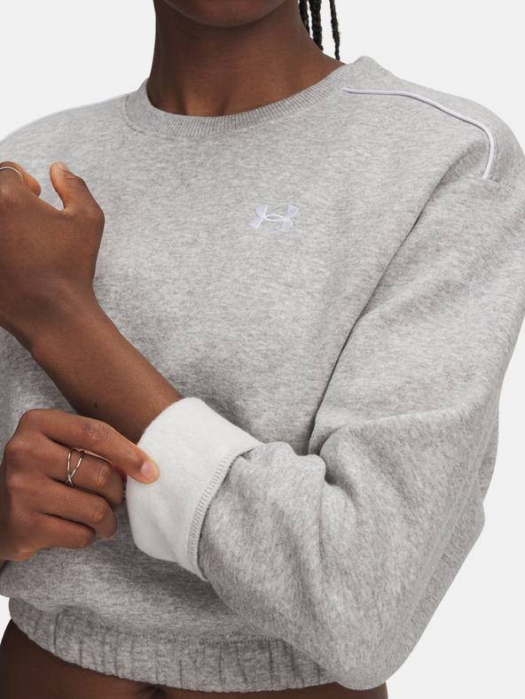 Under Armour Ženski pulover Under Armour UA Rival Fleece Piped Crew-GRY