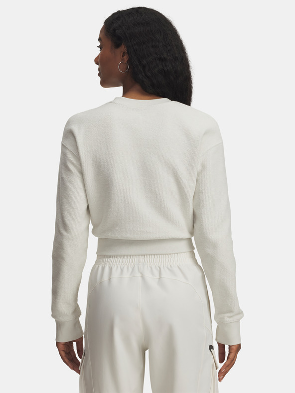 Under Armour Ženski pulover  Under Armour Icon Terry Varsity Crew-WHT