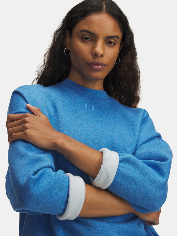 Under Armour Ženski pulover Under Armour UA Rival Fleece OS Crew-BLU