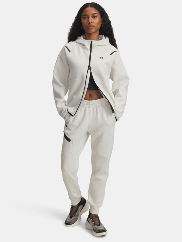 Under Armour Ženski pulover Under Armour Unstoppable Fleece FZ-WHT