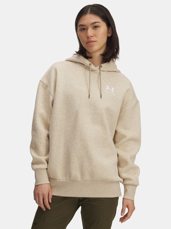 Under Armour Ženski pulover Under Armour UA Icon Fleece OS Hoodie-BRN