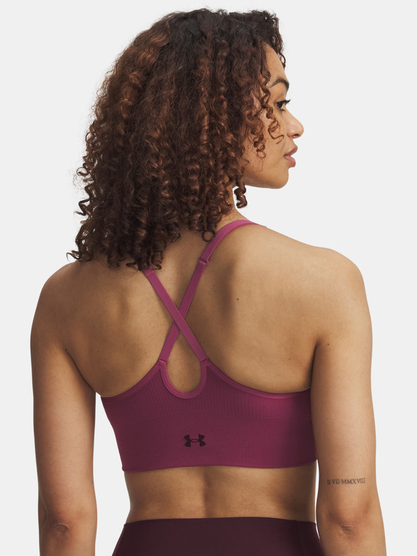 Under Armour Ženski nedrček  Under Armour Vanish Seamless Low Bra-RED