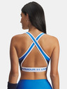 Under Armour Ženski nedrček Under Armour UA Crossback Mid Open Back-BLU