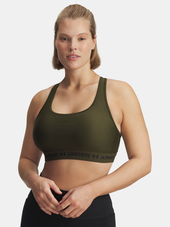 Under Armour Ženski nedrček  Under Armour Crossback Mid Bra-GRN