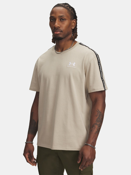 Under Armour Moška majica Under Armour UA Icon HWT Tee Taping-BRN