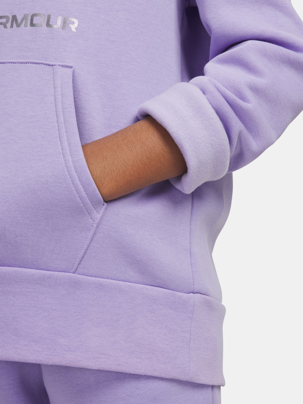 Under Armour Dekliški pulover  Under Armour UA Rival Flc Shimmer Hdy-PPL